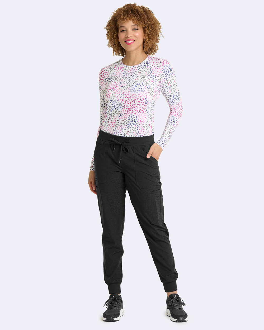 Ava Therese 3070 Sheba Jacquard Pant Black