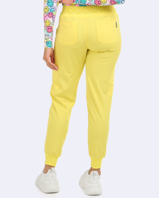 Ava Therese 3080 Smile Jogger Pant Lemon