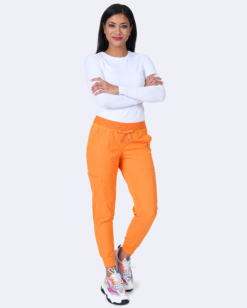 Ava Therese 3080 Smile Jogger Pant Orange Glow