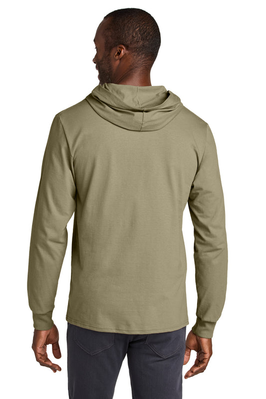 Jerzees Classics Unisex Cotton Long Sleeve Hooded T-Shirt 363LH Khaki