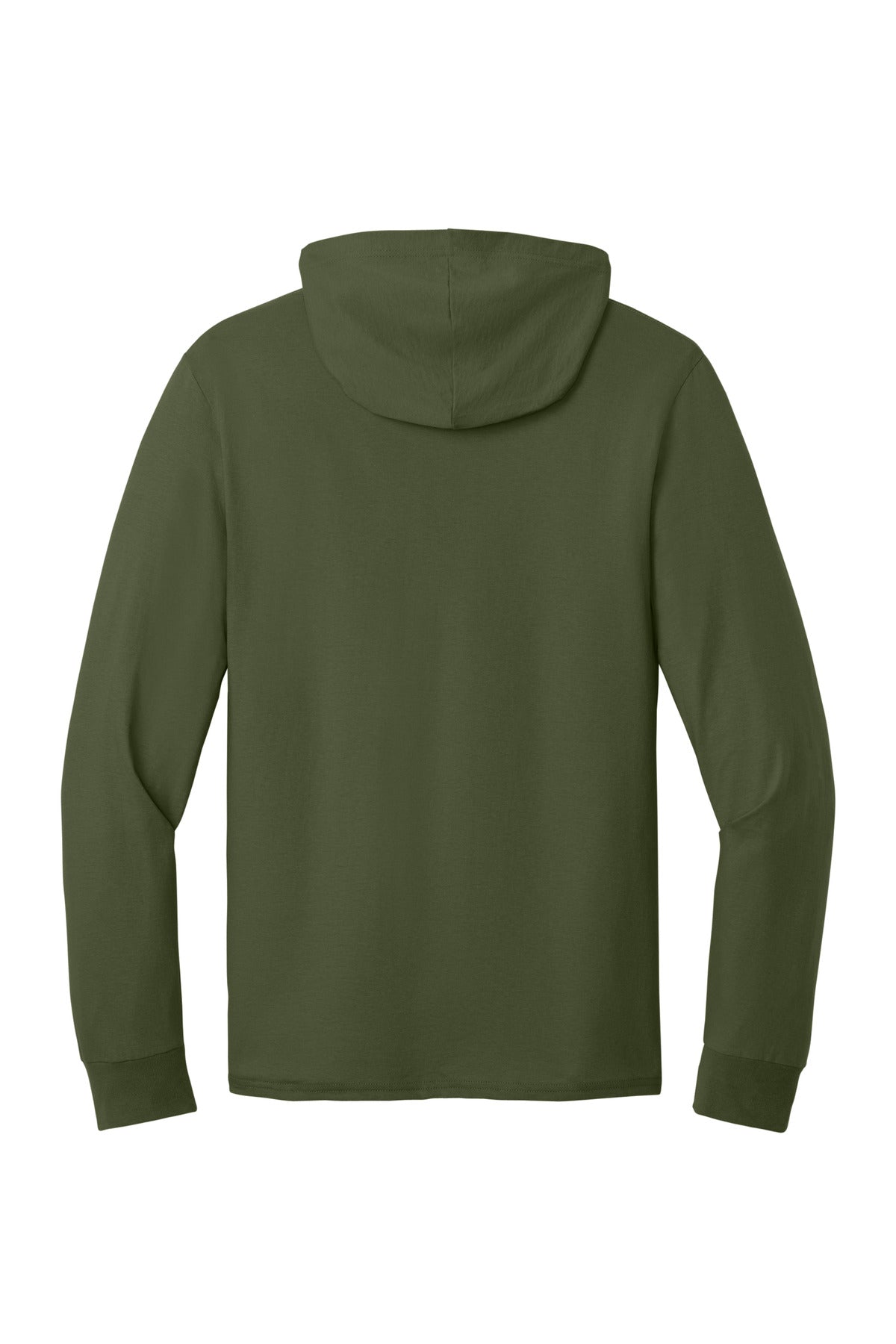 Jerzees Classics Unisex Cotton Long Sleeve Hooded T-Shirt 363LH Military Green