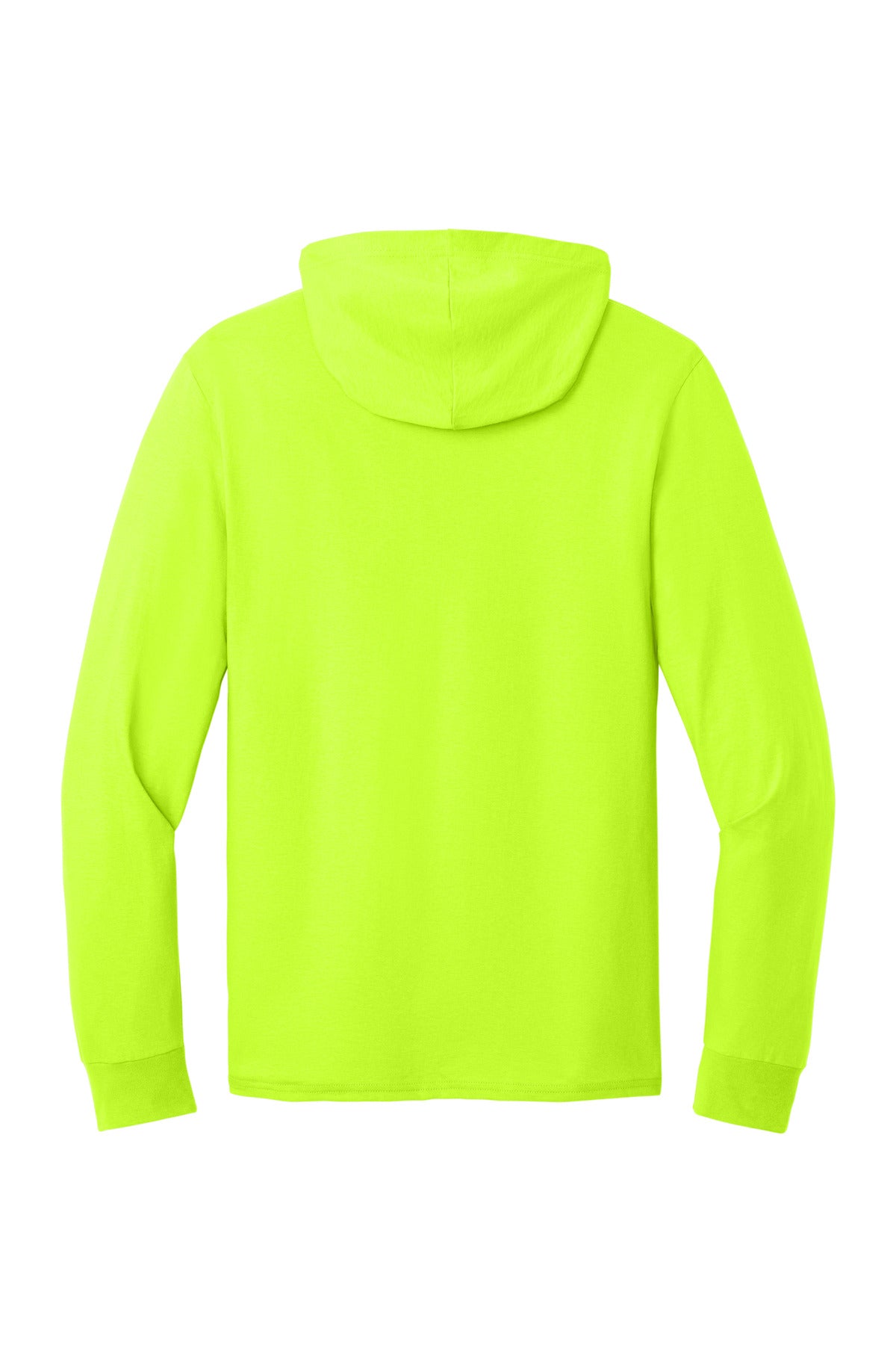 Jerzees Classics Unisex Cotton Long Sleeve Hooded T-Shirt 363LH Safety Green
