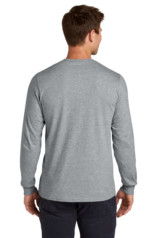 Jerzees Classics Unisex Cotton Long Sleeve T-Shirt 363L Athletic Heather