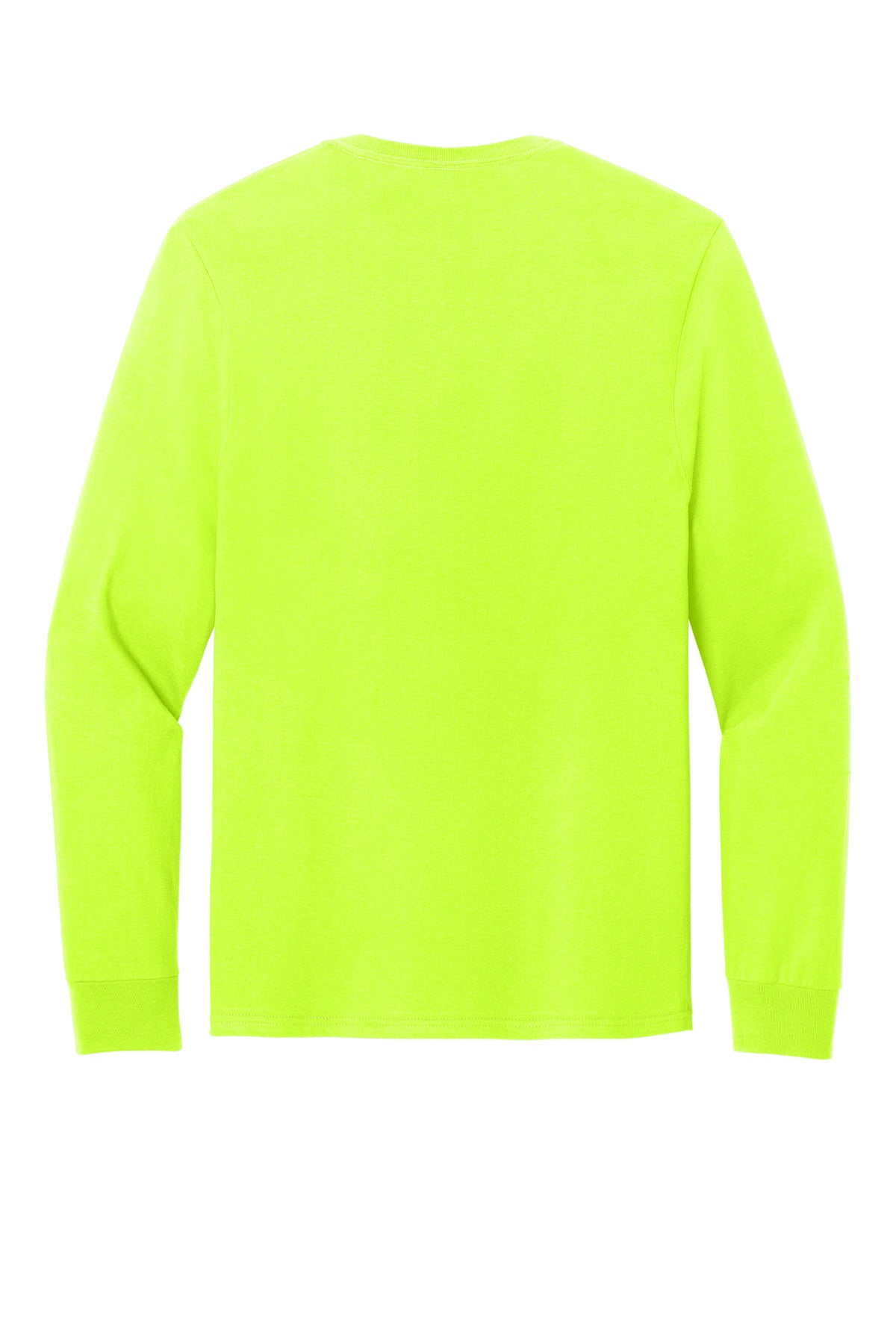 Jerzees Classics Unisex Cotton Long Sleeve T-Shirt 363L Safety Green