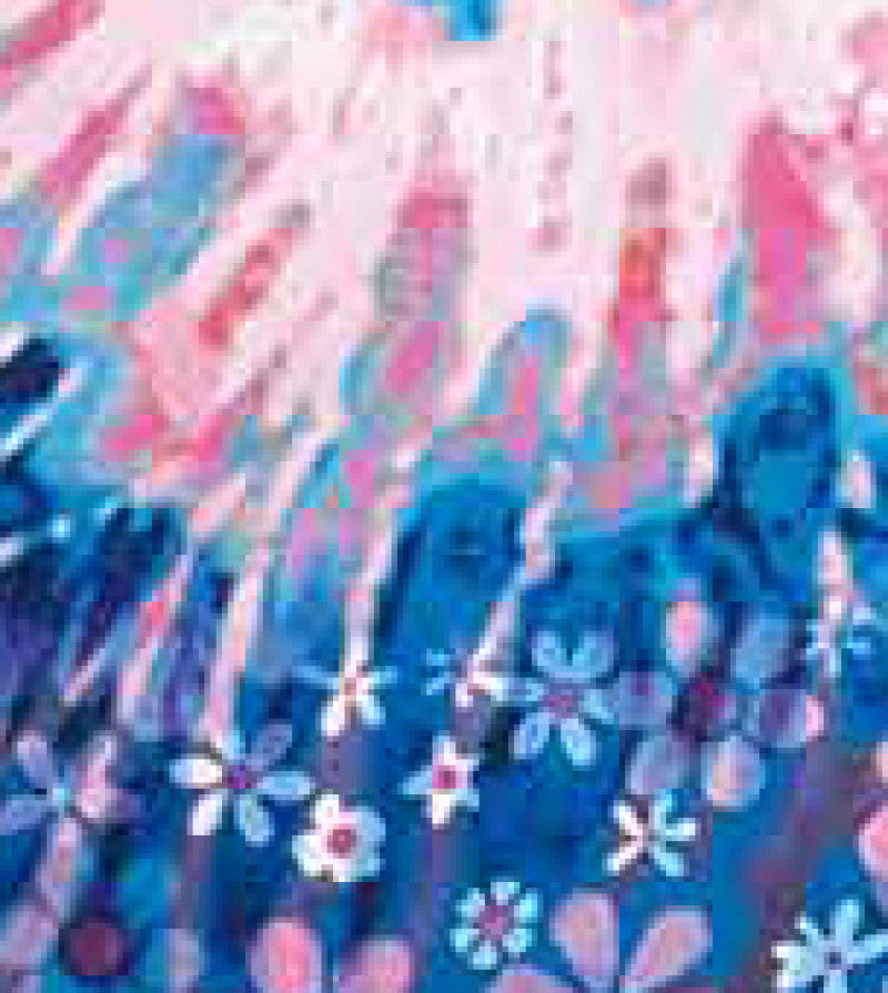 Lite 370PLM Reform Placement Top Groovy Floral Navy/Elec Blue/Coral