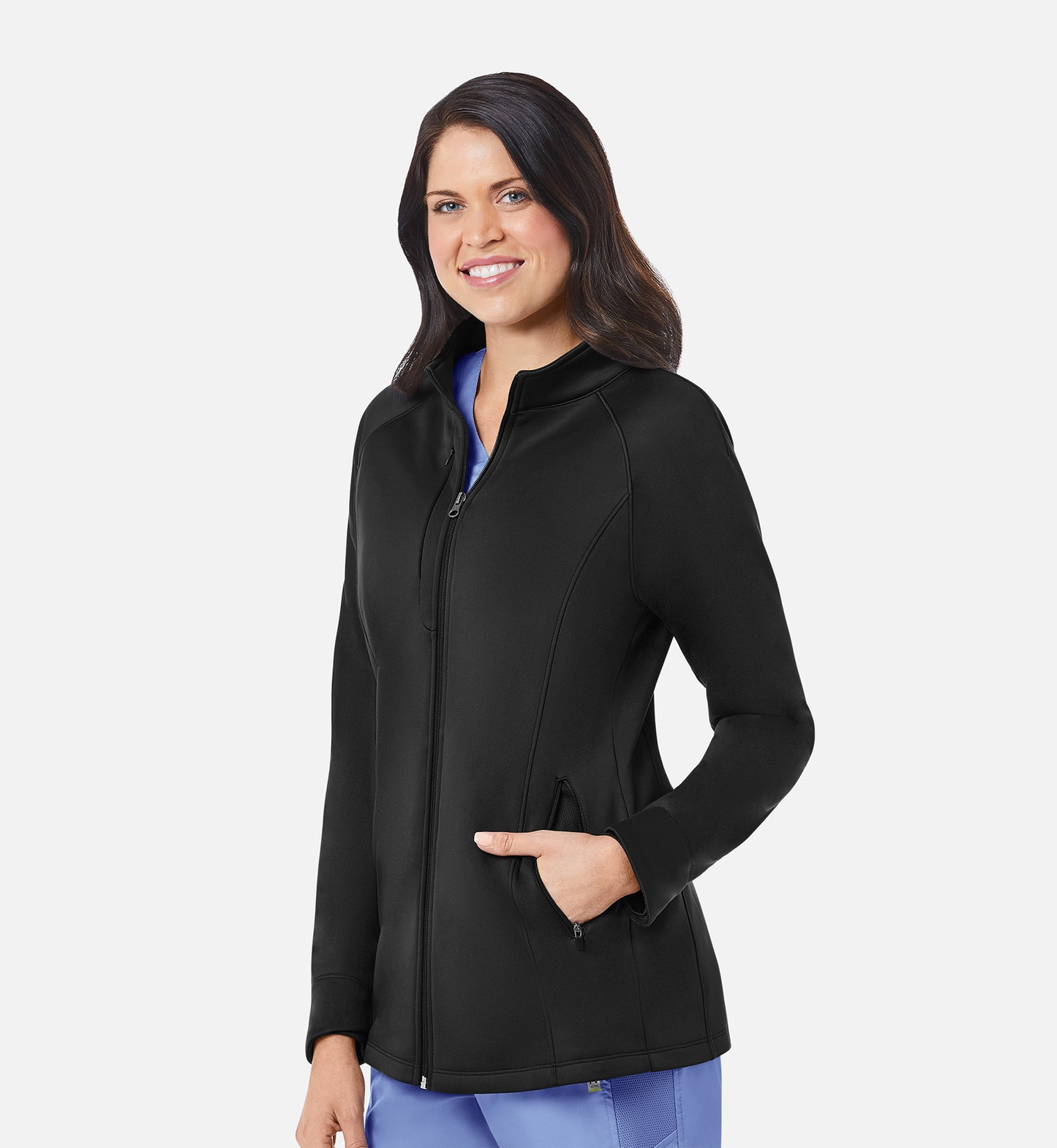 Blaze Jacket 3812 Women's Warm-Up Fleece Jacket Black