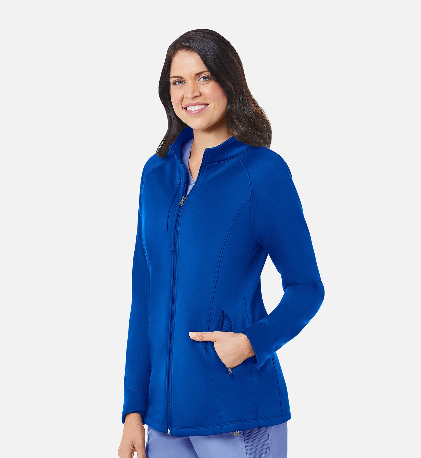 Blaze Jacket 3812 Women's Warm-Up Fleece Jacket Royal Blue