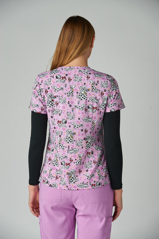 Koi Basics 384PR Leslie Top Doggie Spring Time