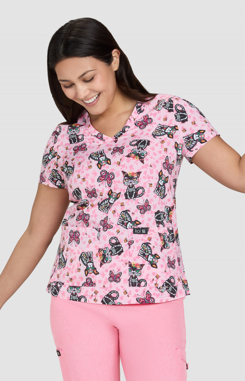 Basics 384PR Leslie Top Sugar Skull Cuties