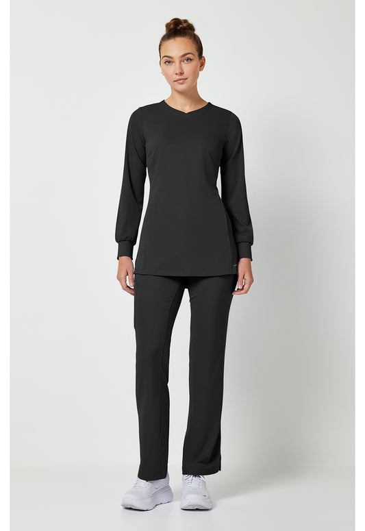 HH Works 4001 Women's Fatima Scrub Top Black