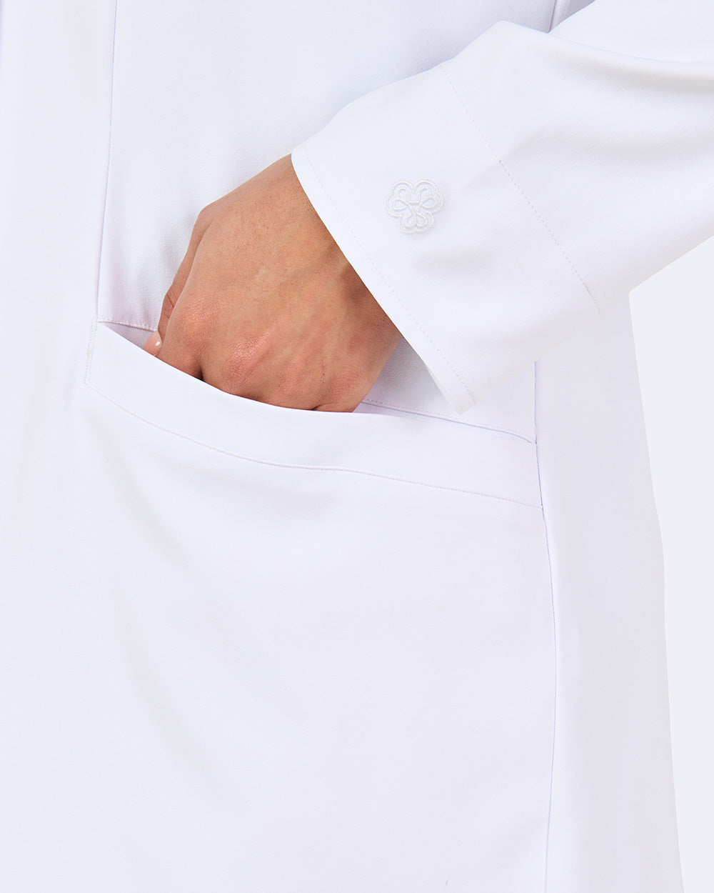 Zavate 4013 Lola Lab Coat White