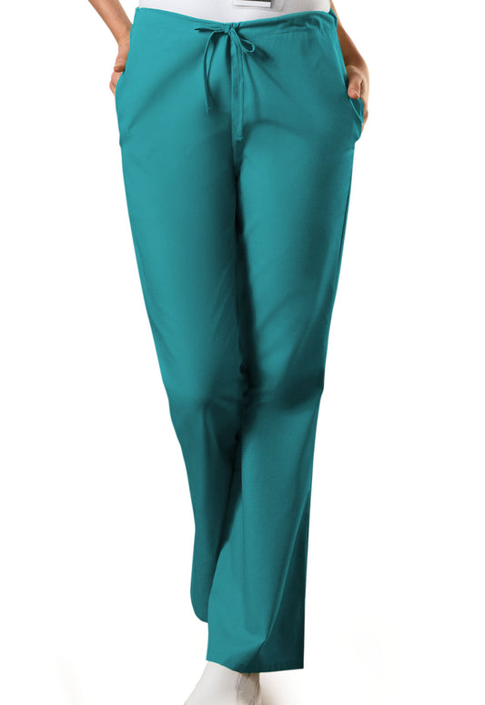 Originals 4101 Natural Rise Flare Leg Drawstring Pants Teal Blue