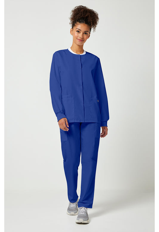 Workwear Originals 4350 Women's Snap Front Warm-Up Jacket Galaxy Blue