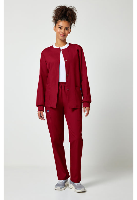 Workwear Originals 4350 Women's Snap Front Warm-Up Jacket Red