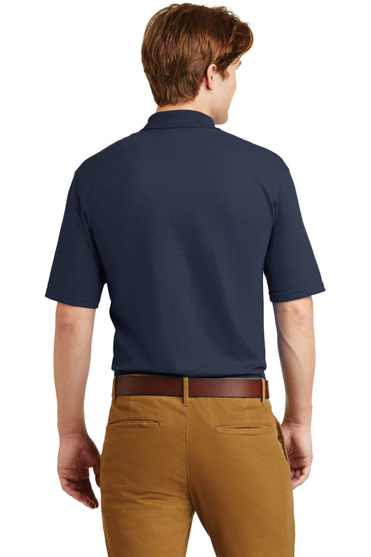 Jerzees Dri-Power Pocket Sport Shirt. 436MP Navy