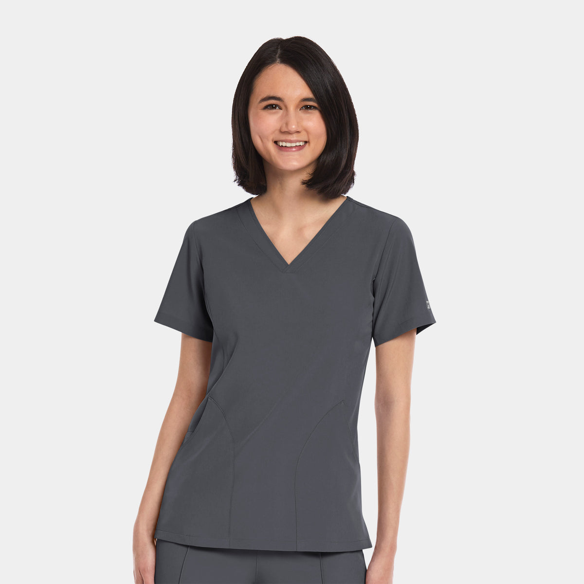 Matrix Impulse 4511 Women's V-Neck Top Pewter