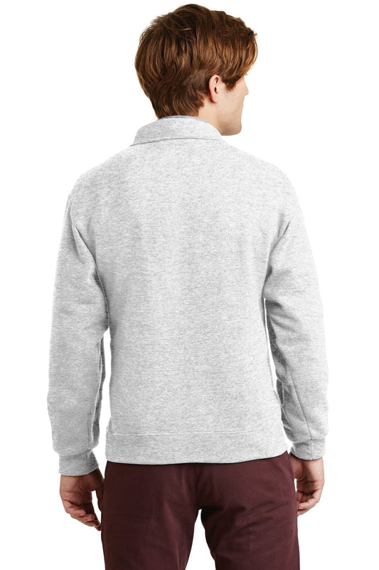 Jerzees Super Sweats NuBlend 1/4-Zip Sweatshirt with Cadet Collar. 4528M Ash