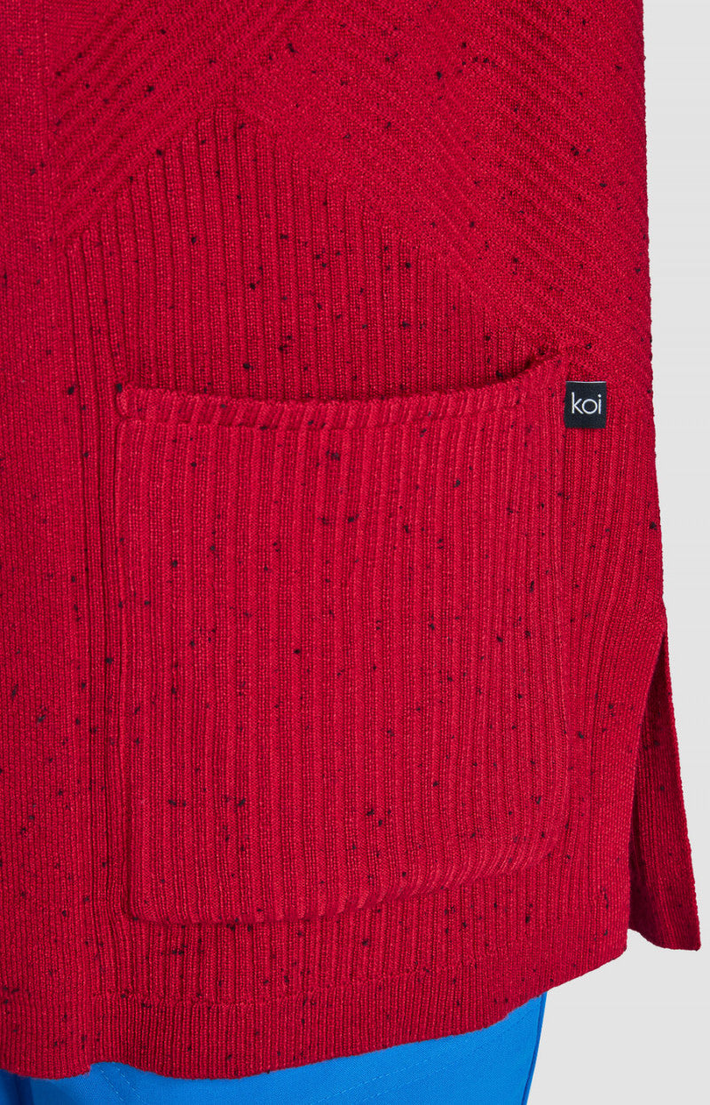Koi Essentials 463 Kori Sweater Ruby / Black Speckles