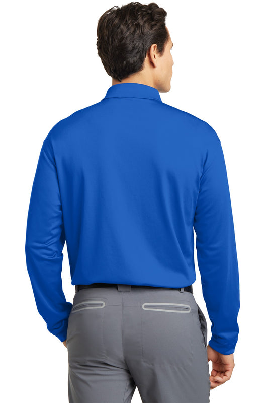Nike Long Sleeve Dri-FIT Stretch Tech Polo. 466364 Blue Sapphire