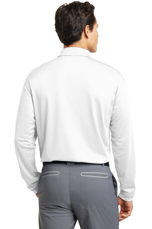 Nike Long Sleeve Dri-FIT Stretch Tech Polo. 466364 White