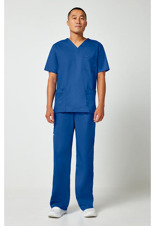 Workwear Core Stretch 4725 Unisex Unisex V-Neck Scrub Top Royal