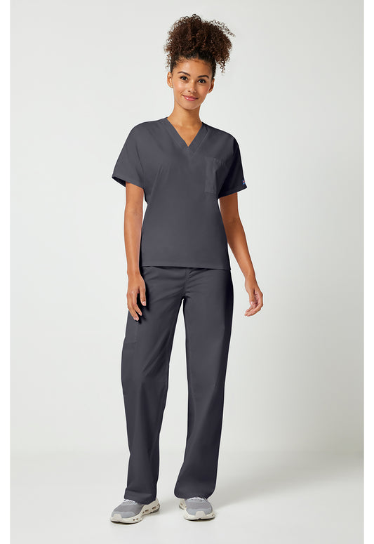 Workwear Originals 4777 Unisex Unisex V-Neck Tunic Pewter