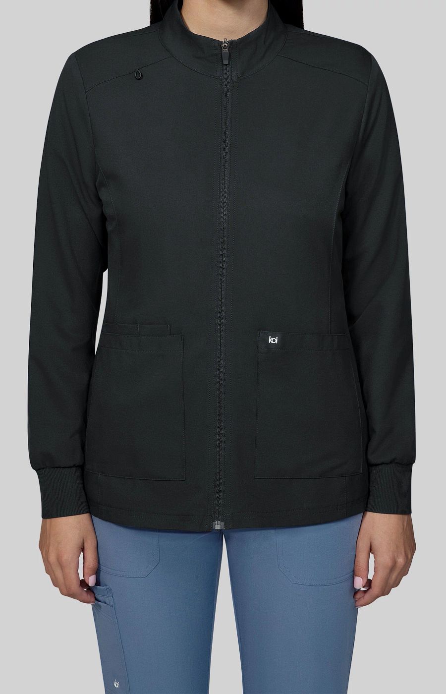 Scrubs Essentials Hera Women's 5-Pocket Jacket Black