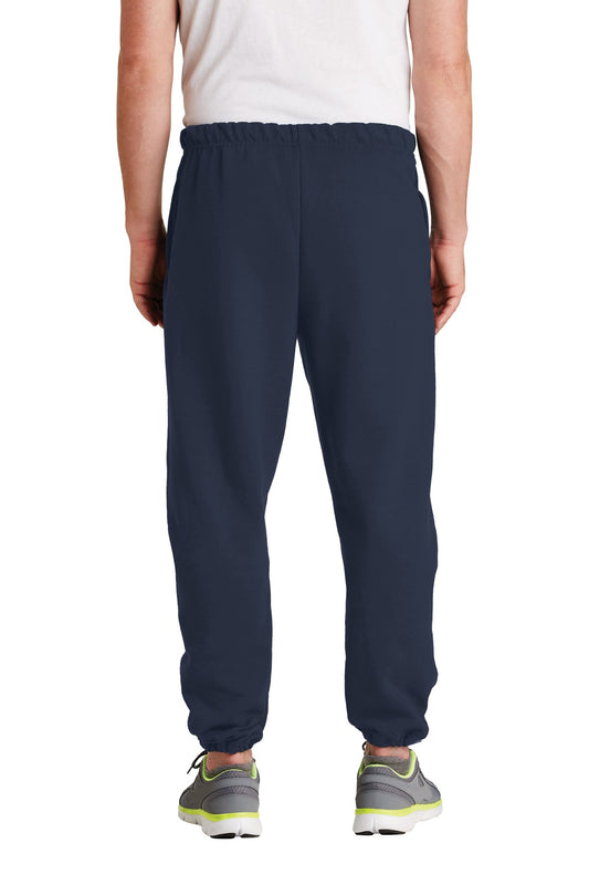 Jerzees Super Sweats NuBlend Sweatpant with Pockets. 4850MP Navy