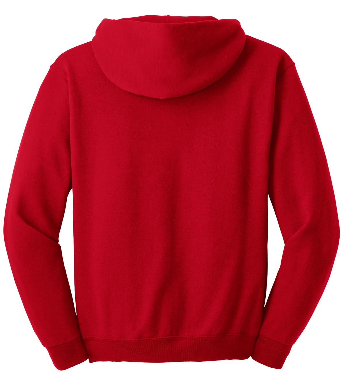Jerzees Super Sweats NuBlend Pullover Hooded Sweatshirt. 4997M True Red