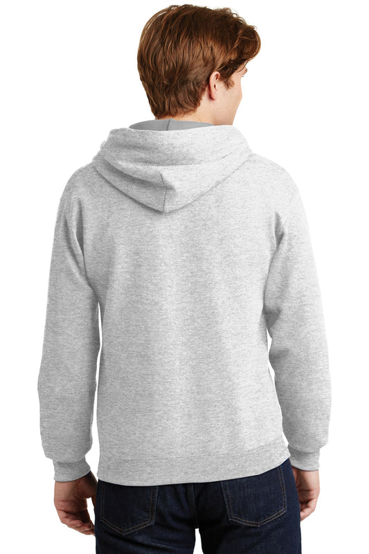 Jerzees Super Sweats NuBlend Pullover Hooded Sweatshirt. 4997M Ash