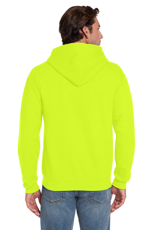 Jerzees Super Sweats NuBlend Pullover Hooded Sweatshirt. 4997M Safety Green
