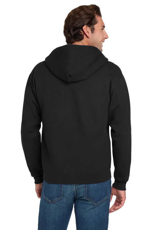 Jerzees Super Sweats NuBlend Full-Zip Hooded Sweatshirt. 4999M Black