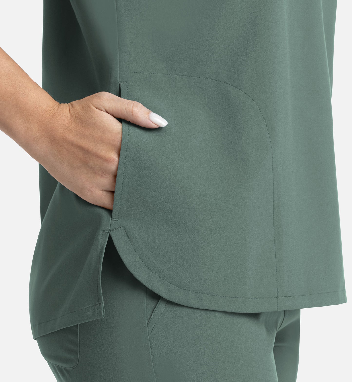 Momentum 5003 Women's Tuckable Dolman Top Moss