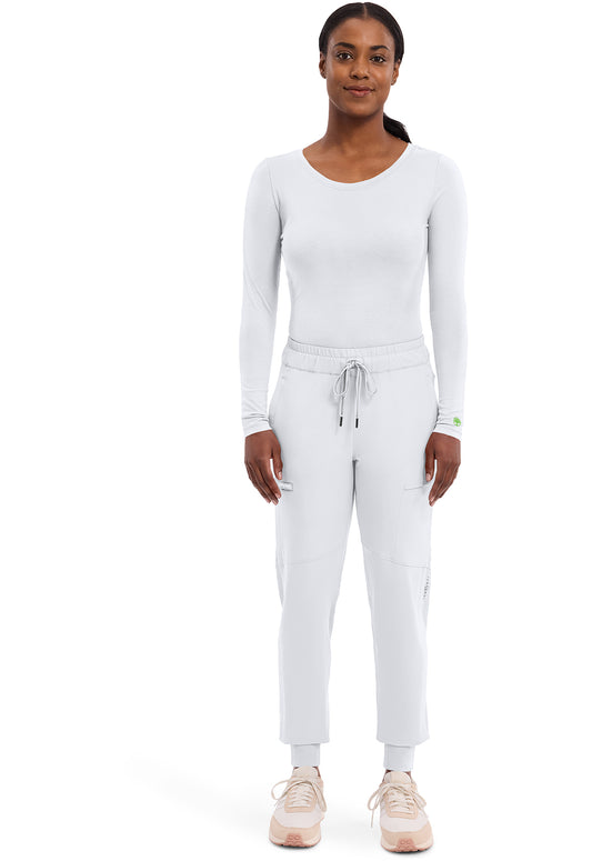 Knits 5047 Women's Melissa Scrub Top White