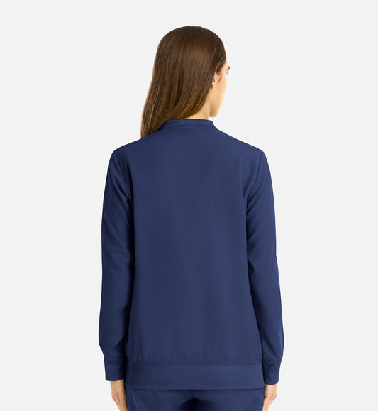 Momentum 5061 Women's Full Zip Bomber Jacket Navy