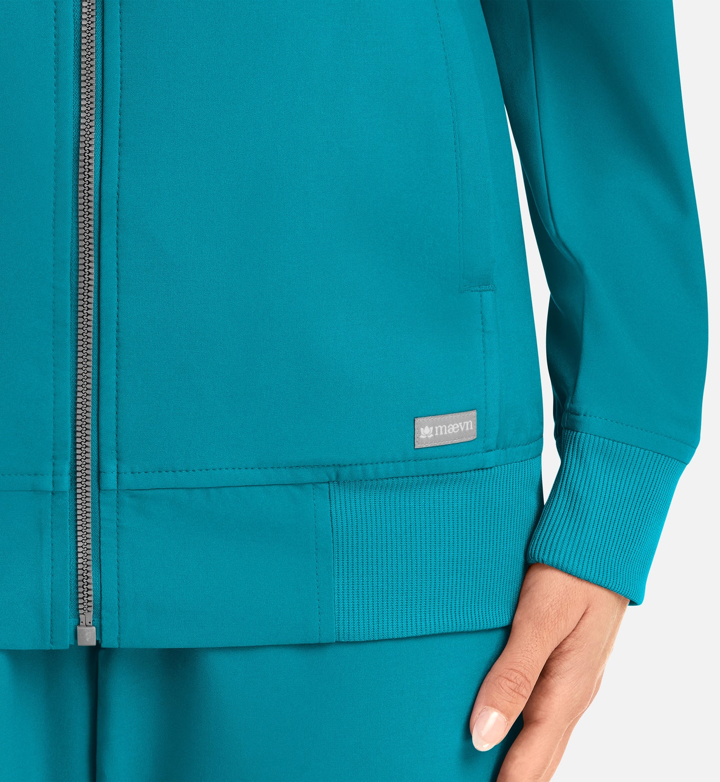 Momentum 5061 Women's Full Zip Bomber Jacket Teal