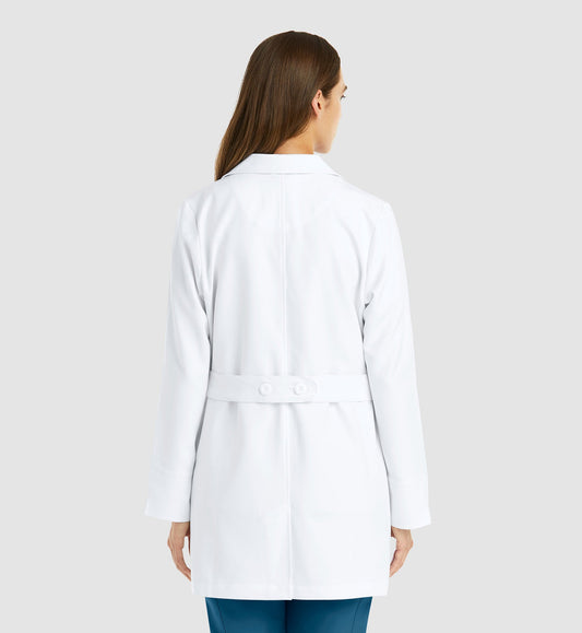 Cleveland Clinic Momentum Lab Coats 5072 Women's Mid Length Lab Coat White