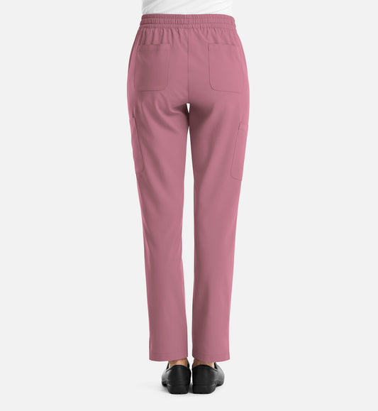 Momentum 5091 Women's Full Elastic Pull On Pants Rose