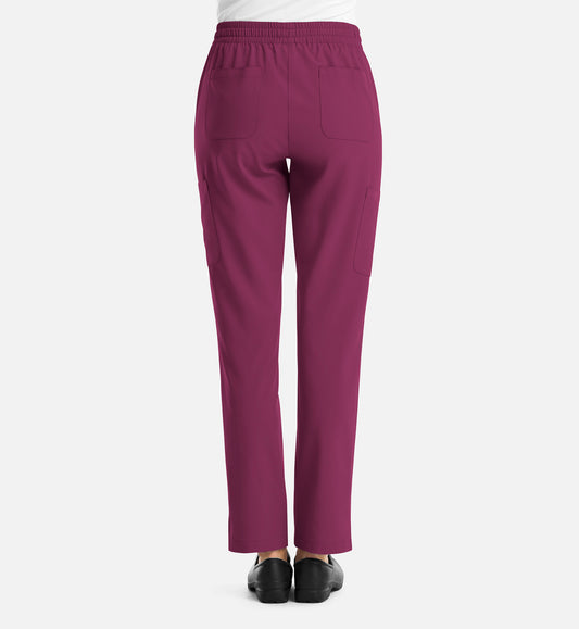 Momentum 5091 Women's Full Elastic Pull On Pants Wine