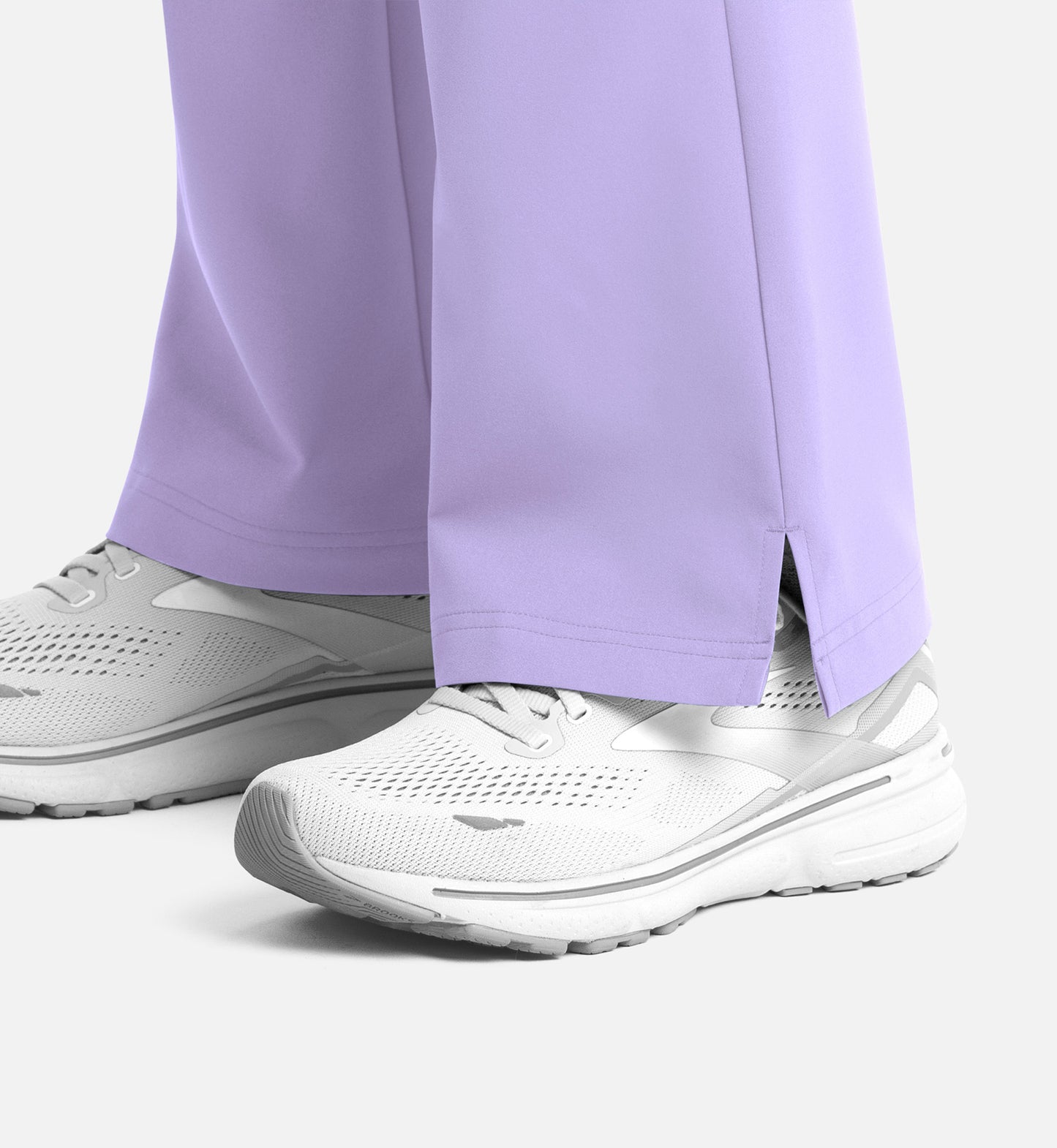 Momentum 5093 Women's Full Elastic Band Flare Leg Pants Lavender