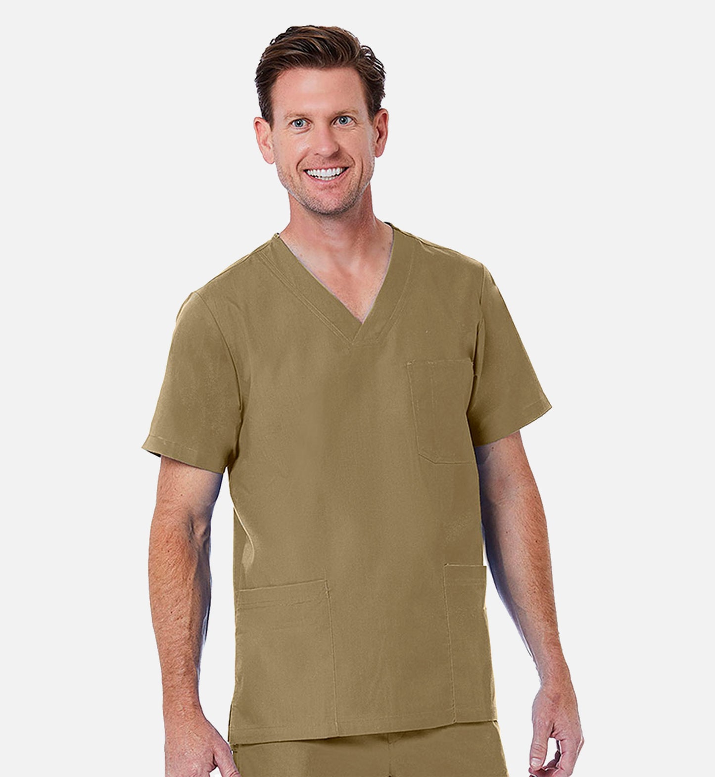 Redpanda 5206 Men's V-Neck Top Khaki