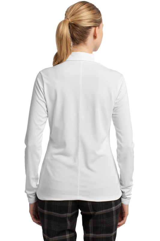 Nike Women's Long Sleeve Dri-FIT Stretch Tech Polo. 545322 White