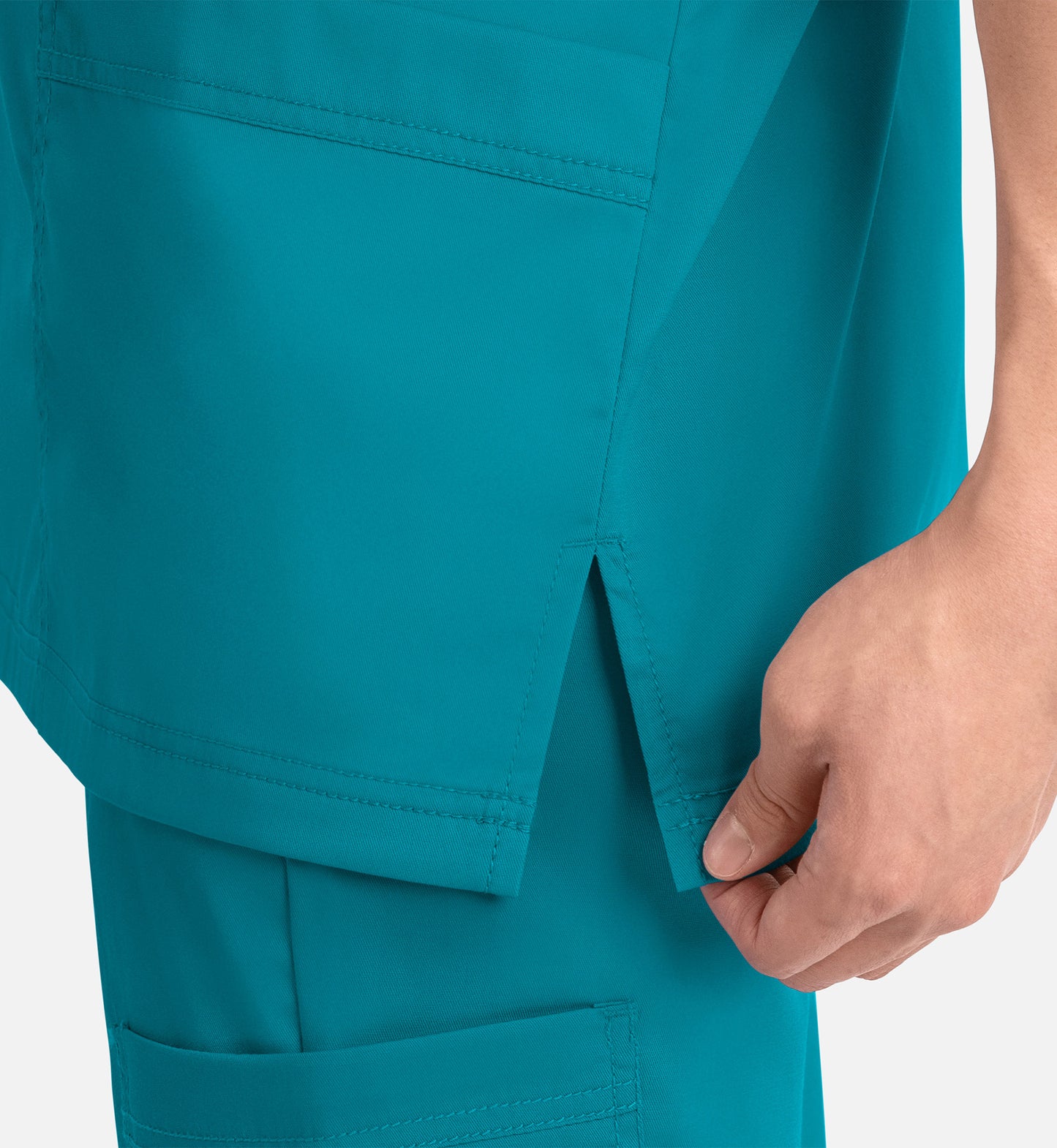 Matrix Mens 5502 Men’s 3 Pocket V-Neck Top Teal