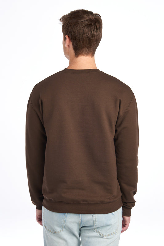 Jerzees NuBlend Crewneck Sweatshirt. 562M Chocolate