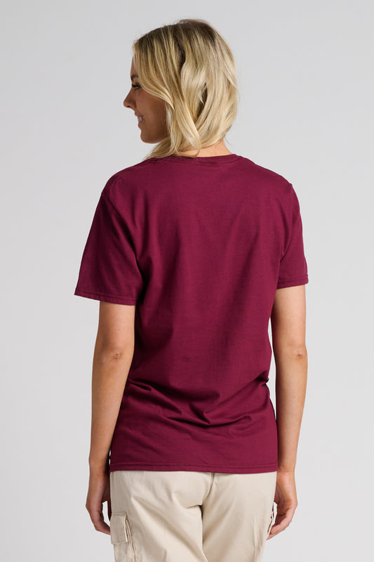 Jerzees Unisex Premium Combed Ring Spun Cotton Tee 570M Maroon