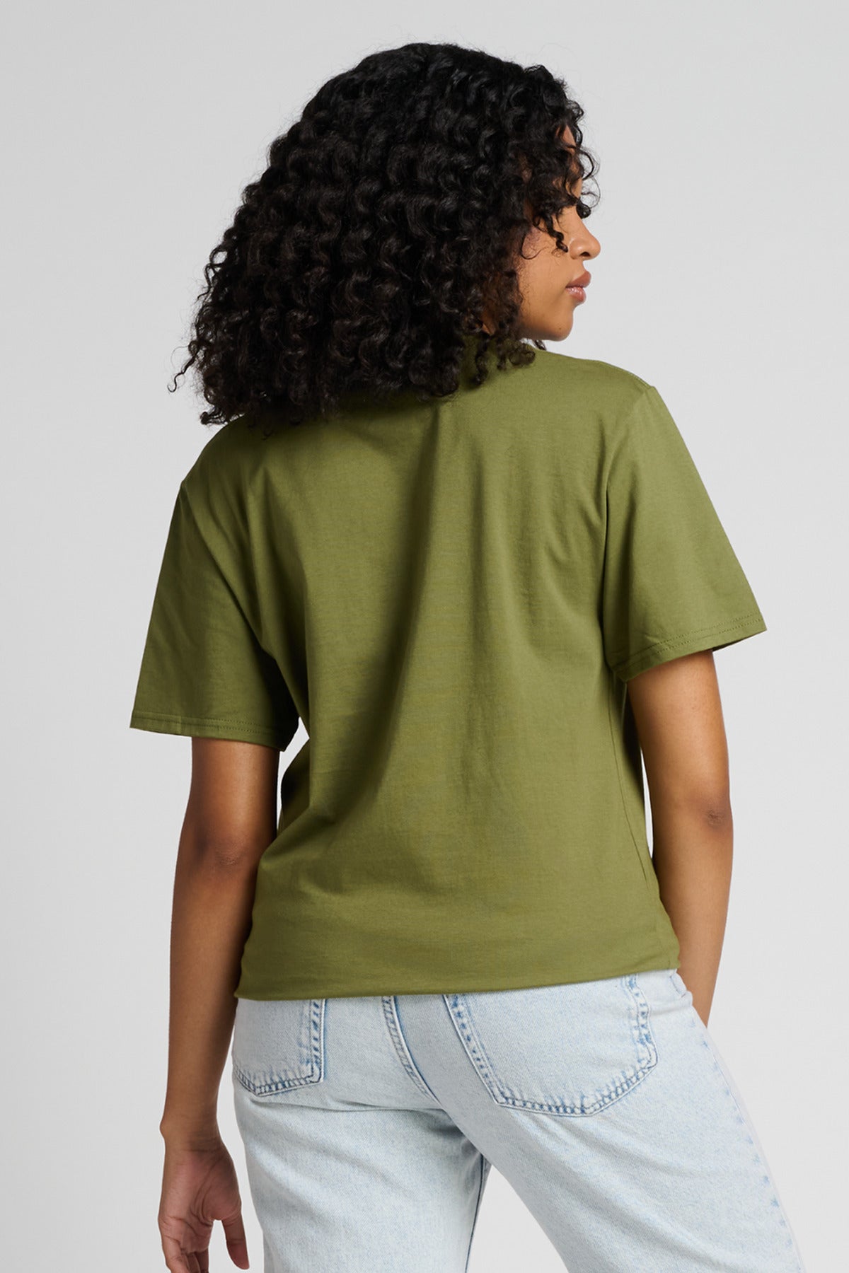 Jerzees Unisex Premium Combed Ring Spun Cotton Tee 570M Olive Oil