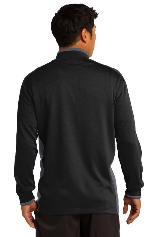 Nike Dri-FIT 1/2-Zip Cover-Up. 578673 Black/ Dark Grey/ White