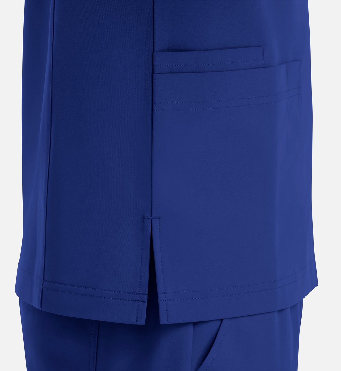 Momentum 5802 Men's 4 Pocket Banded V-Neck Top Galaxy Blue