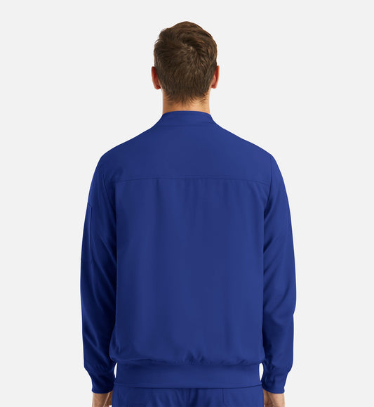 Cleveland Clinic Momentum 5861 Men's Full Zip Bomber Jacket Galaxy Blue