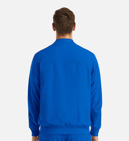 Momentum 5861 Men's Full Zip Bomber Jacket Royal Blue